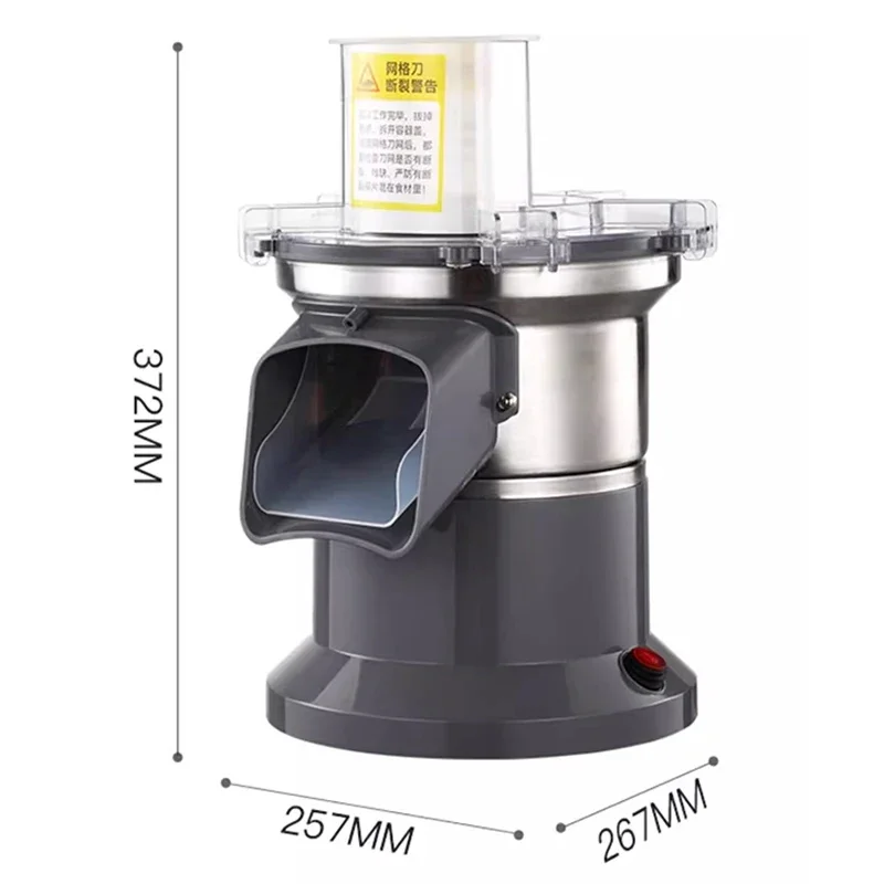商業多機能野菜チョッパースライサーシュレッダー自動ジャガイモダイシング/シュレッダーマシンダイサーグラインダー大根カッター