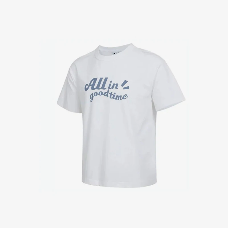 

Puma Authentic 2025 Мужские и женские дышащие повседневные футболки с принтом и коротким рукавом 692996-02