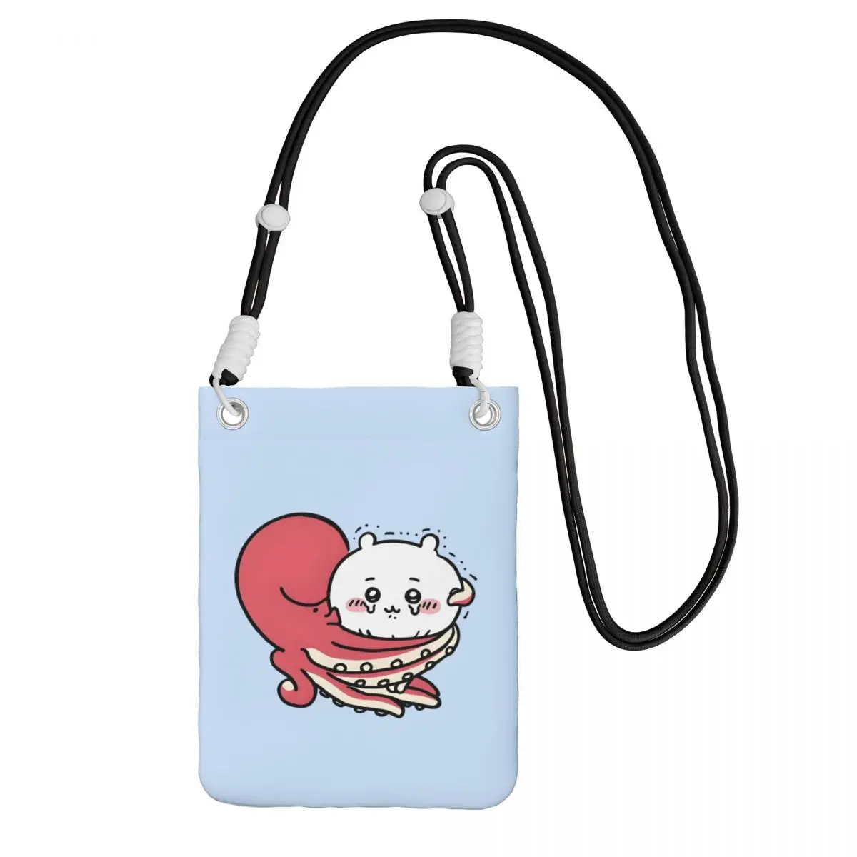 

Сумка для мобильного телефона Chiikawa на заказ, диагональная женская и мужская повседневная сумка для мобильного телефона с милыми животными, дорожная сумка для денег для телефона