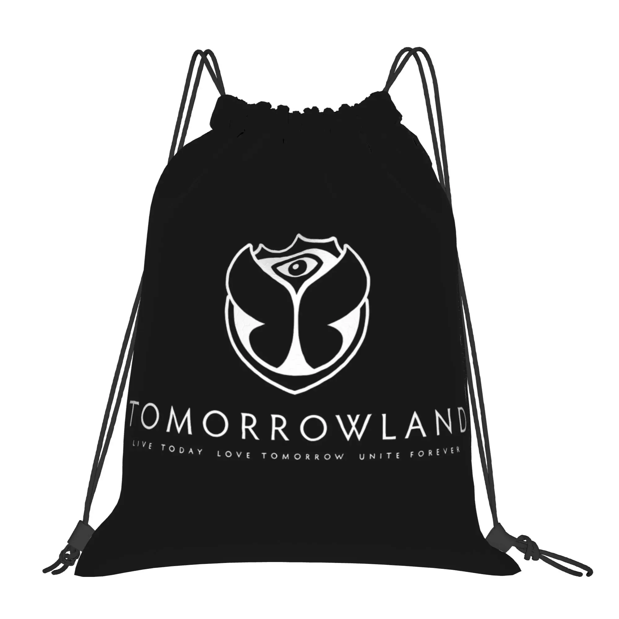 

Сумка на шнурке для фестиваля Tomorrowlands, водонепроницаемый ретро-рюкзак, футбольная сумка для спортзала, сумки на шнурке для мужчин