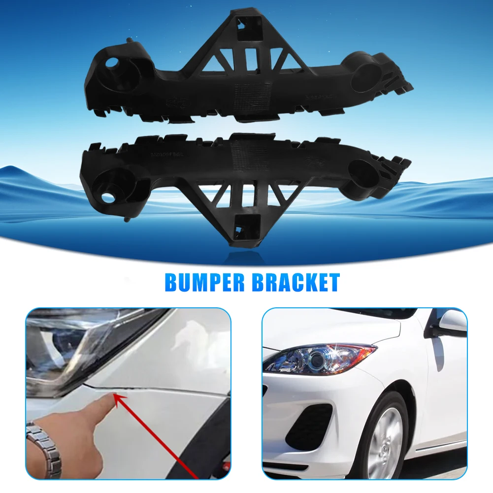 2x For Mazda 3 2012 2013 Front Bumper Bracket Retainer LH & RH Pair Set  BBM4500U1G BBM4-50-0T1H BBM4500T1H Car Accessories