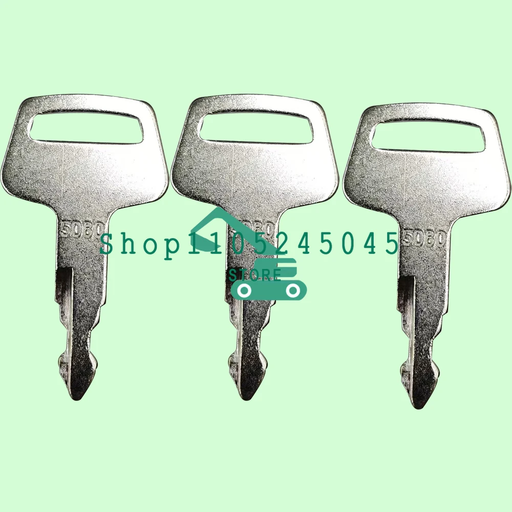

20pcs New Ignition Starter Keys 5080 for IHI 5080 Excavator Heavy Construction Equipment