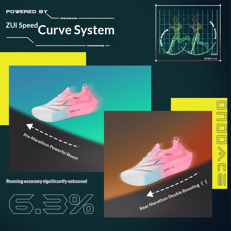 Marathon Full Palm Nylon Carbon Board Men's Running Shoes Breathable And Comfortable Running Shoes 2405p031