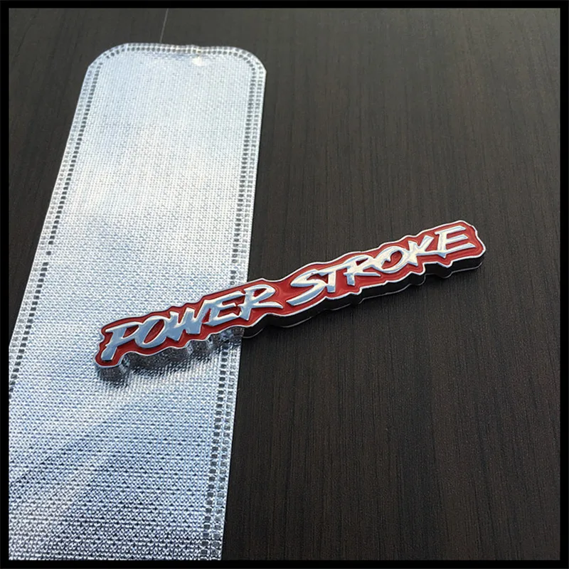 Powerstroke Emblem Badge Trunk Decals Car Sticker for Power Stroke Turbo Diesel Logo Sticker Ford Excursion