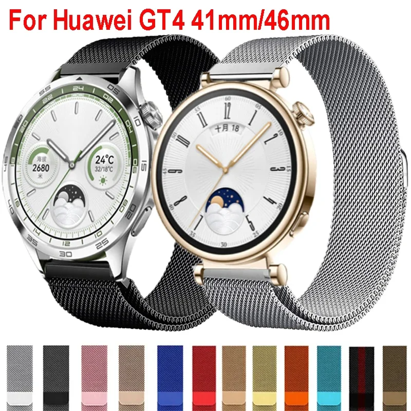 Milanese Loop Band For Huawei Watch GT 4 41mm 46mm Metal Bracelet Stainless Steel Strap For Huawei GT4 46mm 41 Correa Watchband image 3