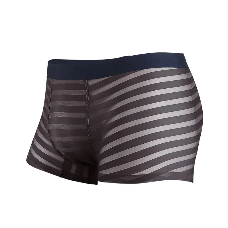 Men's underwear ice silk summer thin boxer shorts seamless modal four corners breathable antibacterial shorts head tide