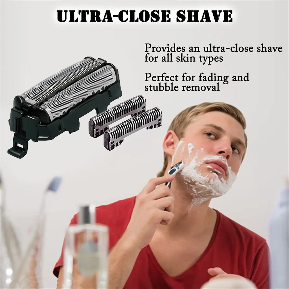 Replacement Shaver Outer Foil Inner Blade for ES9510 ES-9013 ES9087 ES9068 Men'S Electric Head Blade Set-A49I view 4