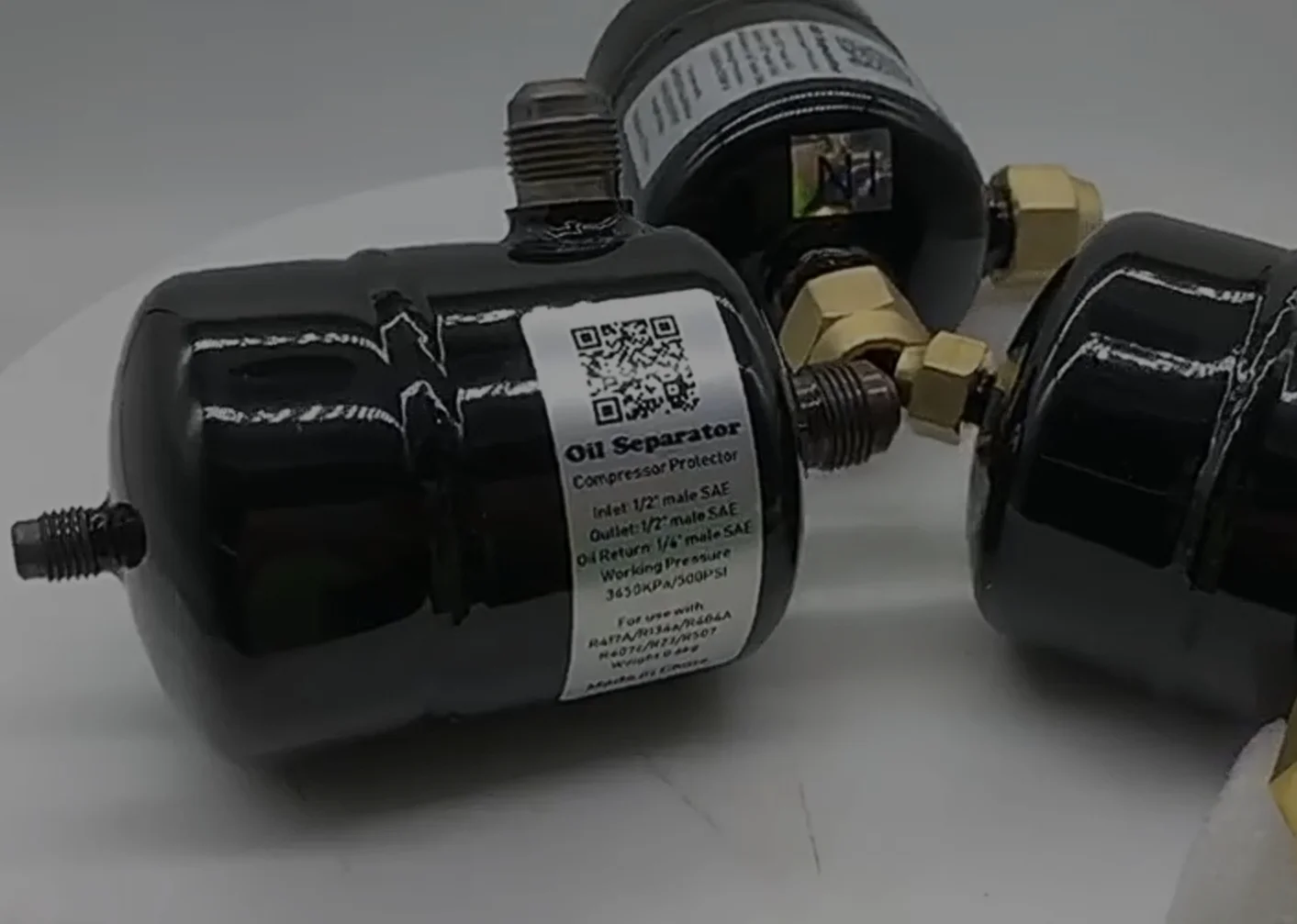 Oil Separator with Capillary Throttle for Small Hermetic Compressor Freezer Efficient Oil Return