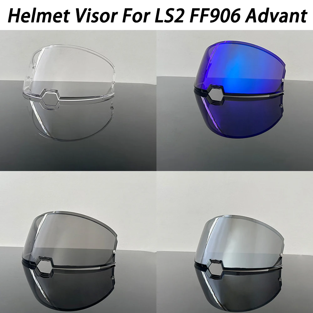 

FF906 Helmet Visor For LS2 FF906 Advant Motorcycle Helmet Visor goggles plating silver red Replacement Lens