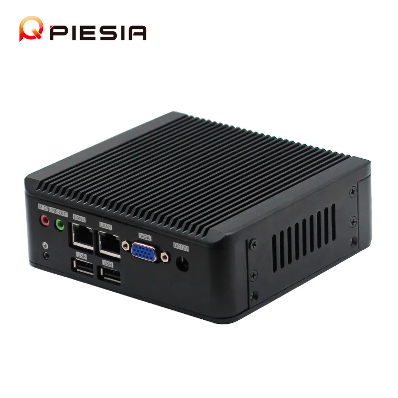 Dual Lan Mini PC E3845 Quad Core 4*COM 6*USB DDR3 Barebone 1*VGA X86 Fanless Industrial Thin Client Nano Mini Pc