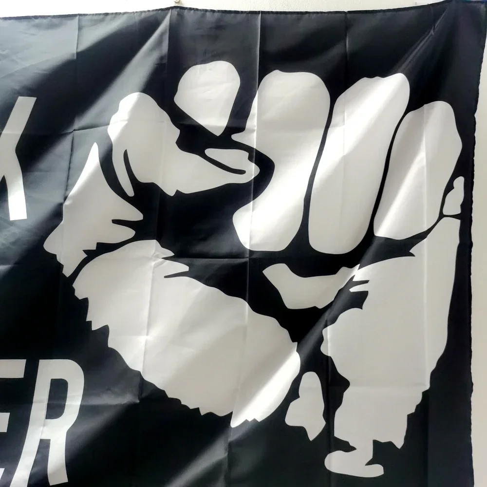 Black Lives Matter Bandiera 90x150 cm in poliestere, banner da giardino per esterni attivista per uso decorativo