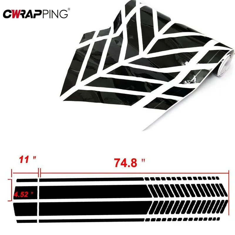 

Car Waist Side Skirt Decoration Stickers Waterproof Sports Styling Vinyl Decoration Double Sided Tape for Car Decals Accessories