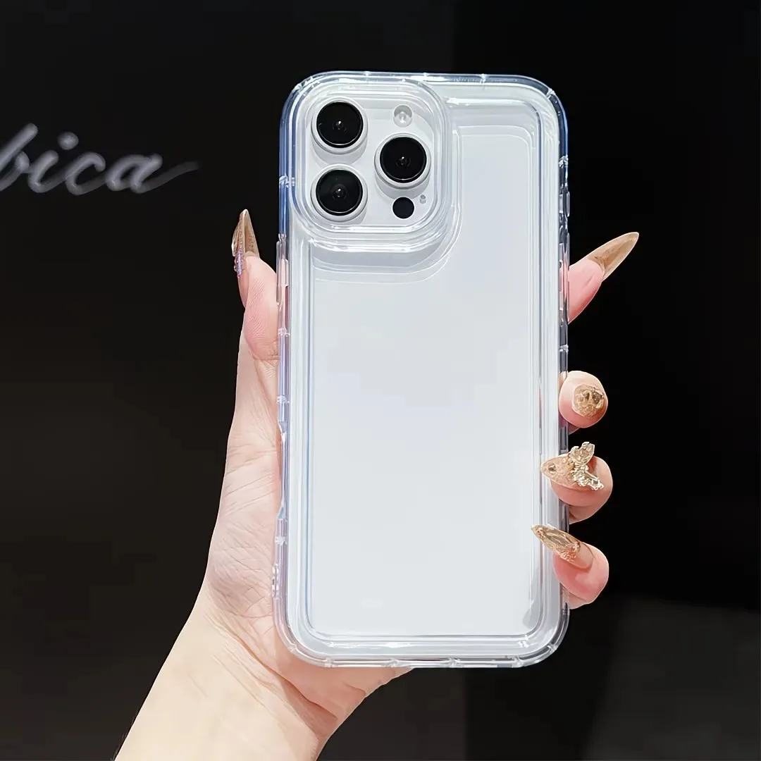 3 Stück Minimalistische Premium Transparente Stoßfeste Handyhülle für iPhone 18 17 Air 16 15 14 13 12 11 Pro Max Plus XS XR X 17E Cover – Detail 13
