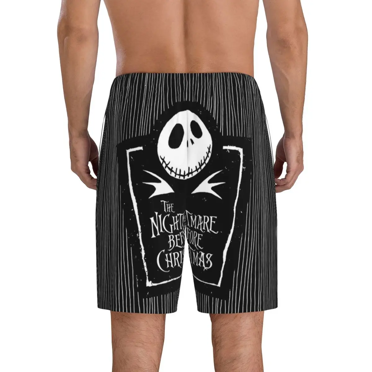 مخصص فيلم الرعب عيد الميلاد الجمجمة جاك بيجامة قيعان الرجال تيم بيرتون هالوين صالة النوم السراويل تمتد ملابس خاصة #3