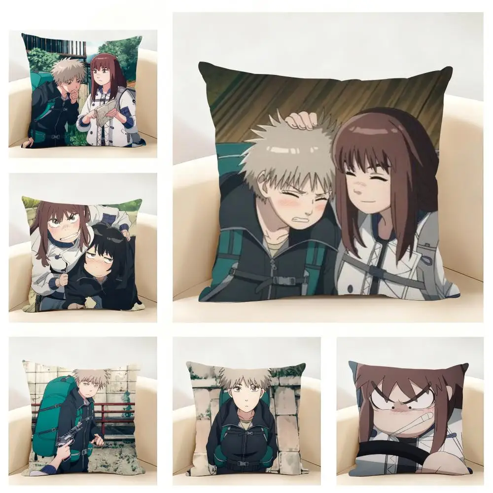 Anime H-Heavenly D-Delusion Season Cushion Cover Linen Pillowcase Soft  for Sofa Bed Home Room Decor