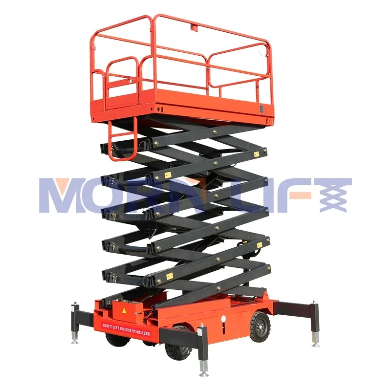 MORN 4m 7m 9m 11m 13m 16m manual hydraulic aerial work platform electric mobile scissor man lift for sales