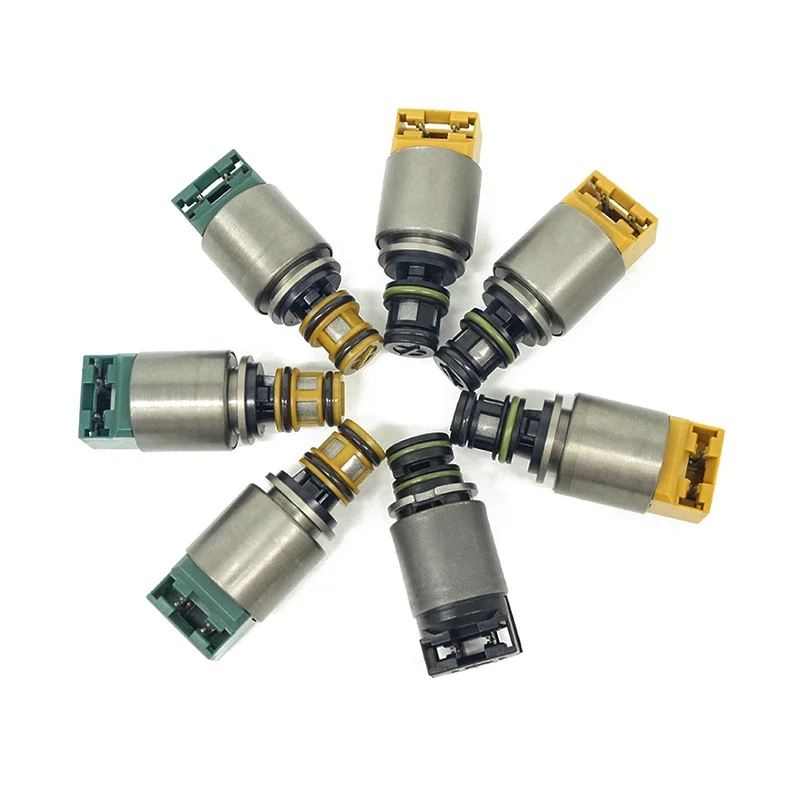 7 PCS 1068298044 Solenoid Kit Transmission Solenoid Valve for BMW 128i X5 X3 X4 Z4 Audi S4 S8 A4 A6 A8 Q7 Jaguar 6HP19 6HP26