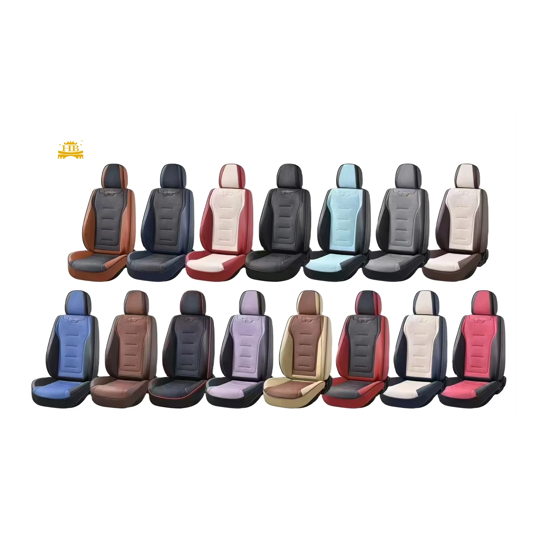 

Universal Leather Car Seat Covers Full Set with Cooling Ventilation Massage Functions Fashionable Car Seat Cover