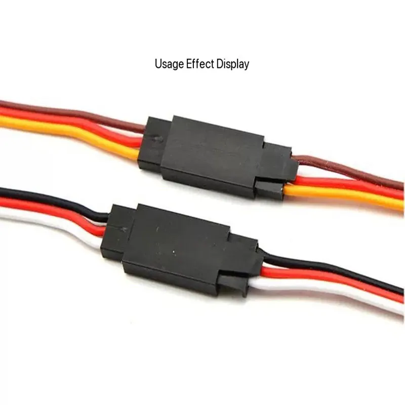 RC Model Extension Cables: 10CM, 20CM, 30CM, 50CM, 100CM Servo Anti-Disengagement Extension Cable (60-Core with Snap Lock)