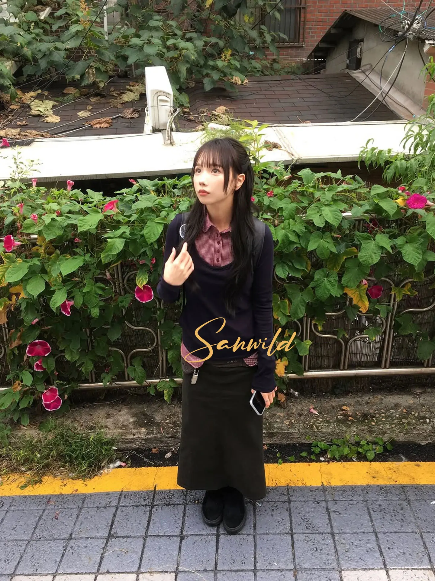 

Autumn Simple All Match Lapel Splicing Fake Two-piece Long-sleeved T-shirt for Women Korean Fashion Streetwear Casual Y2k Top