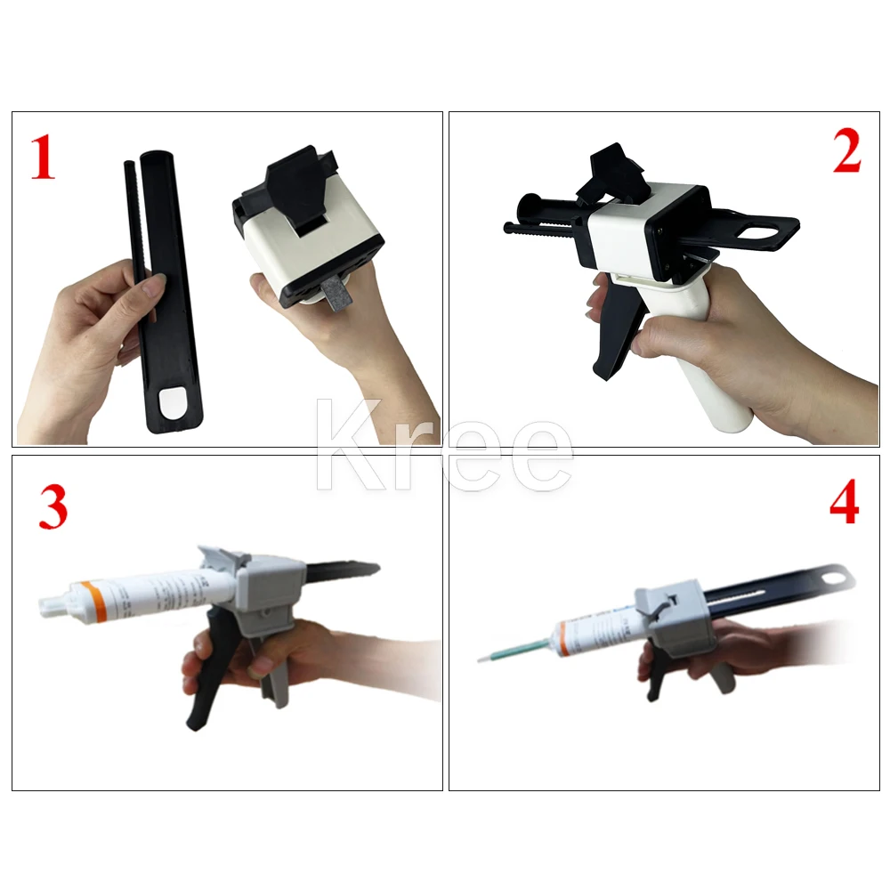 Dental Impression Gun Mixing Dispensing Universal Dispenser Gun 1:1/1:2 Silicon Rubber Dispenser Gun 10:1 Dentist Tools