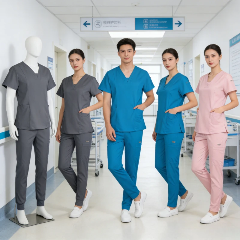 tenue-medicale-deux-pieces-pour-femme-col-en-v-manches-courtes-design-flexible-durable-ideale-pour-les-equipes-de-soins-de-sante