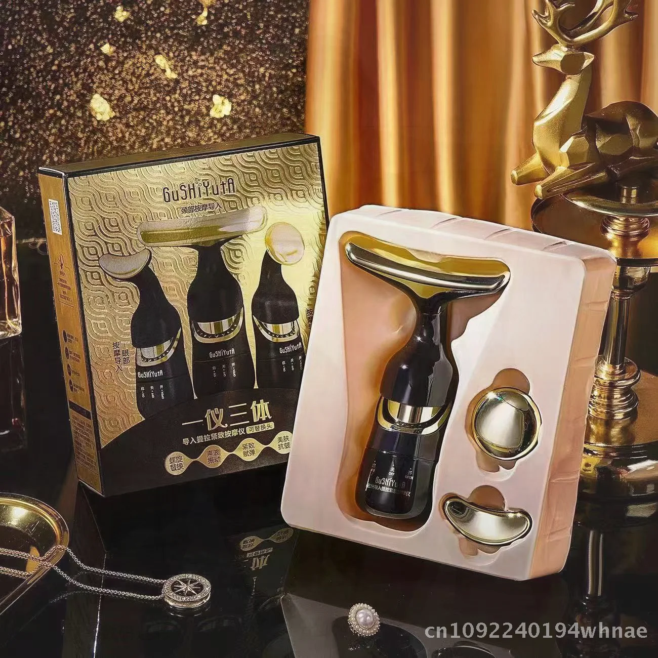 KDK – Instrument de beauté multifonctionnel quatre dimensions, outil de Massage de levage et de serrage des vibrations ultrasoniques pour usage domestique