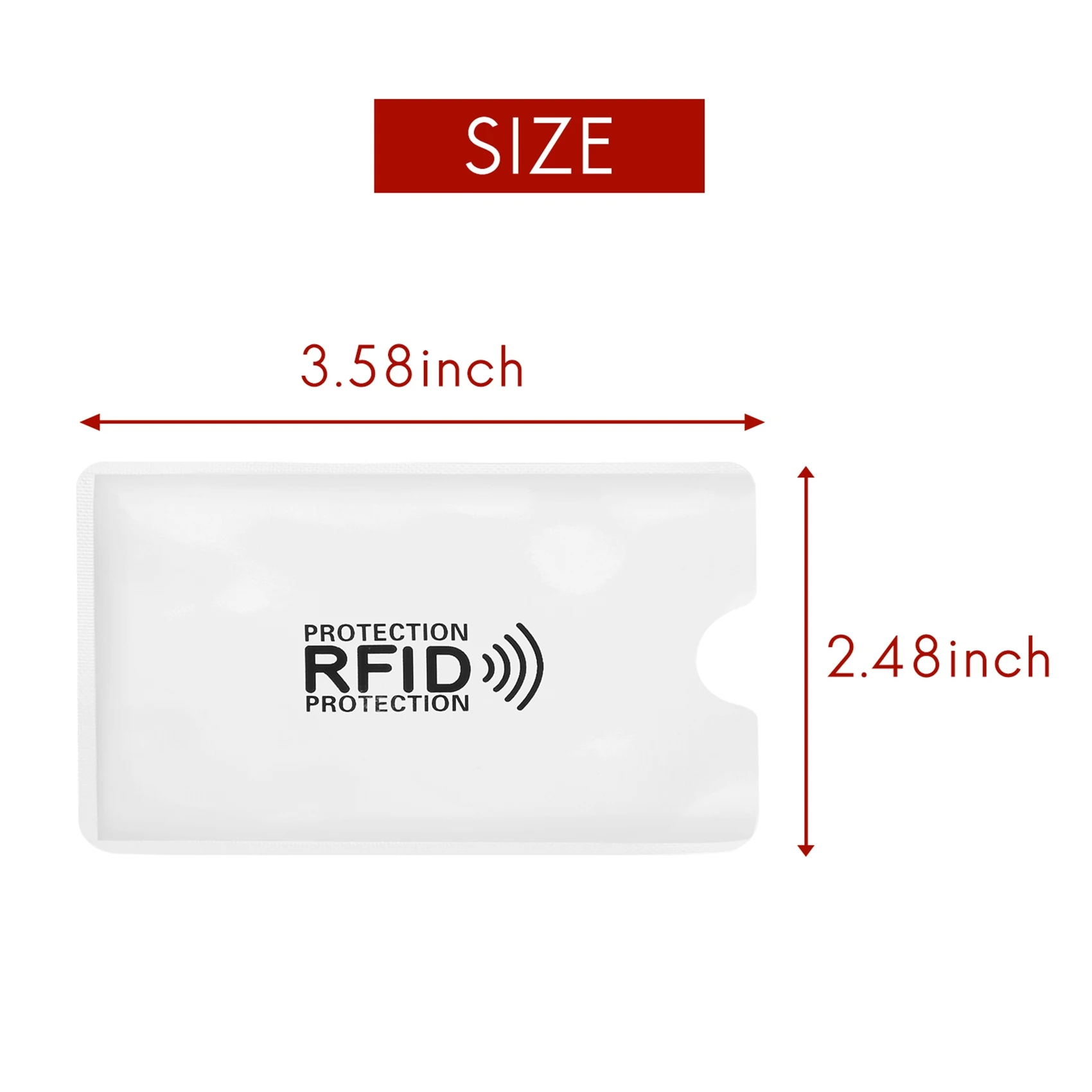 ABQR 10 шт., алюминиевая фольга, противоразмагничивающая крышка для карт, RFID-экранирующая сумка, NFC, противоугонная щетка для кредитных карт, защита для удостоверений личности