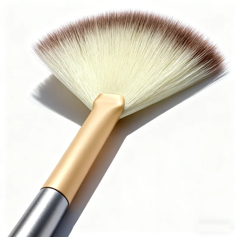 5 個ファンフェイシャルブラシソフトメイクアップアプリケーター木製ハンドルファイバーブラシグリコールピールマスク用化粧品ツール美容ブラシツール