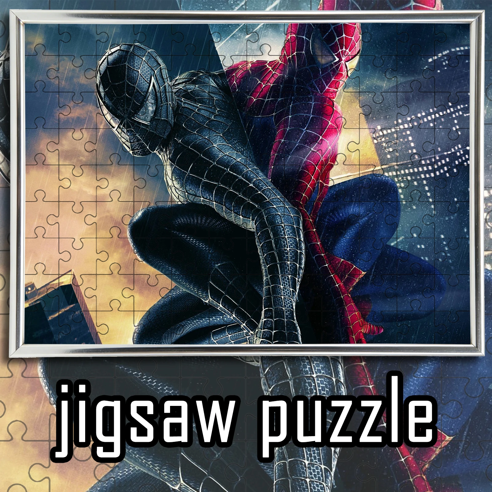 

Marvel Spider Man Duo theme cool jigsaw 108/200/300/500/1000pcs wooden floor game puzzle,home decoration,gift