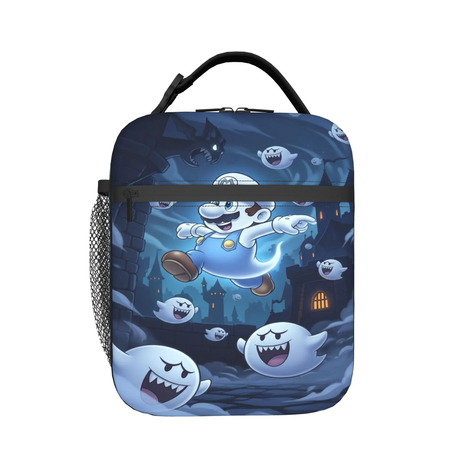 

Custom M Marioed Lunch Bag Women Thermal Cooler Insulated Lunch Box for School