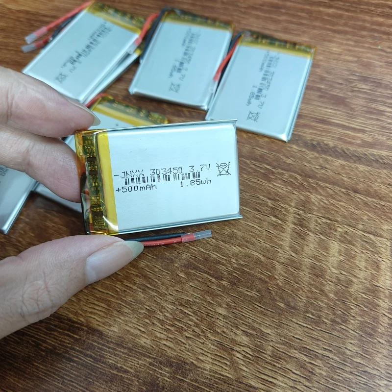 Lipo 3.7V 303450 Li-polymer Battery 500mAh Li Po Lithium Batteries Rechargeable Li-ion Cell for DVD Driving Recorder GPD Monitor