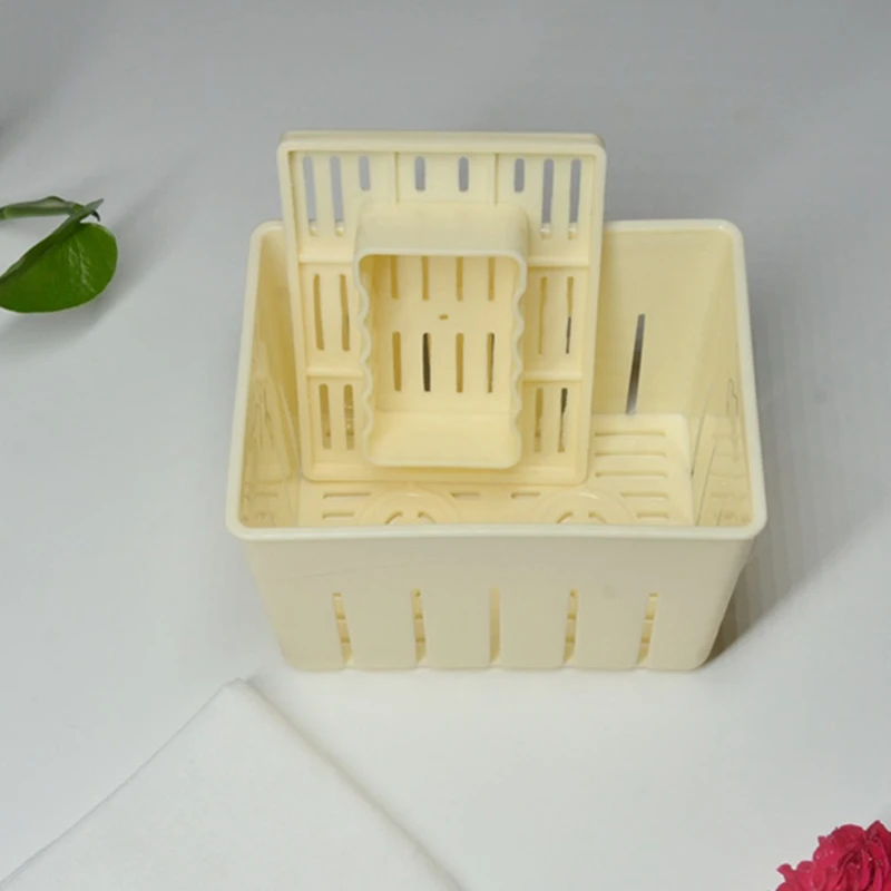 2PCS Tofu-Press Mould Food Grade PP DIY Homemade Tofu-Maker Pressing Mold Kit Kitchen Tool Tofu-Box Tofu-Press Mold Kit Durable