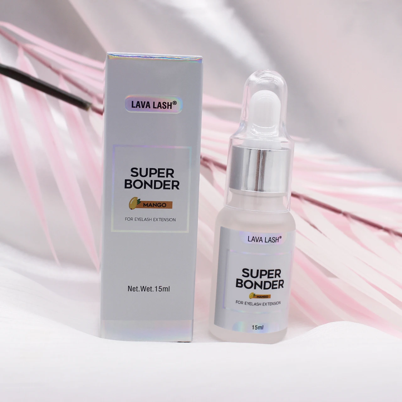 1 PC 15ml Lava Lash Super Bonder Fixing Agent Eyelashes Extensions Primer Glue Korea Adhesive Hardener Boxes Banana Mango Melon