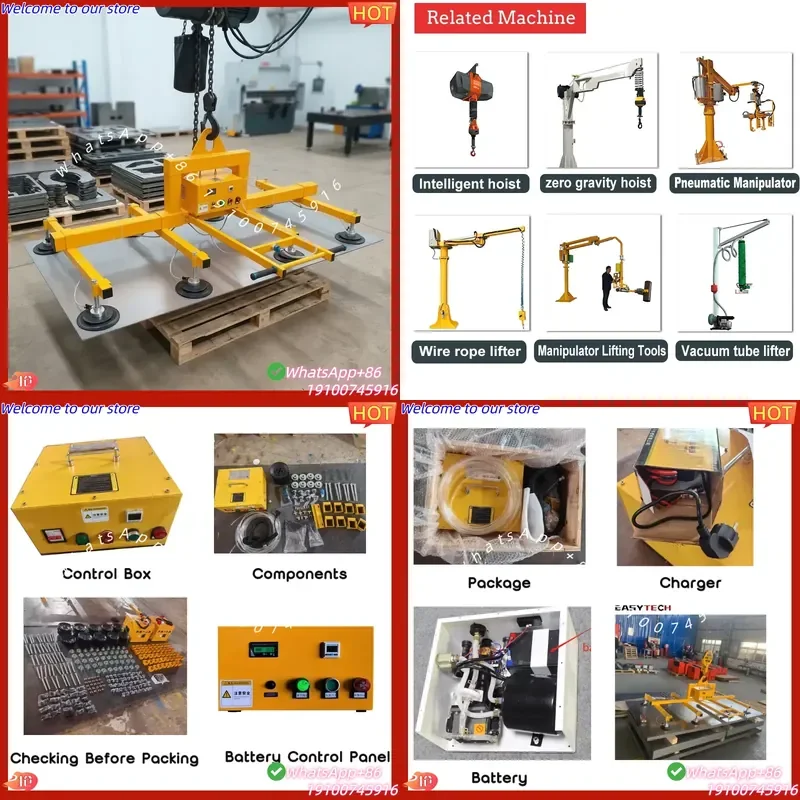 CE Certificate Vacuum Lifter for Sandwich Panel Jib Crane Hoist Lifting Vacuum Lifter Machines Pneumatic Vacuum Lifter for
