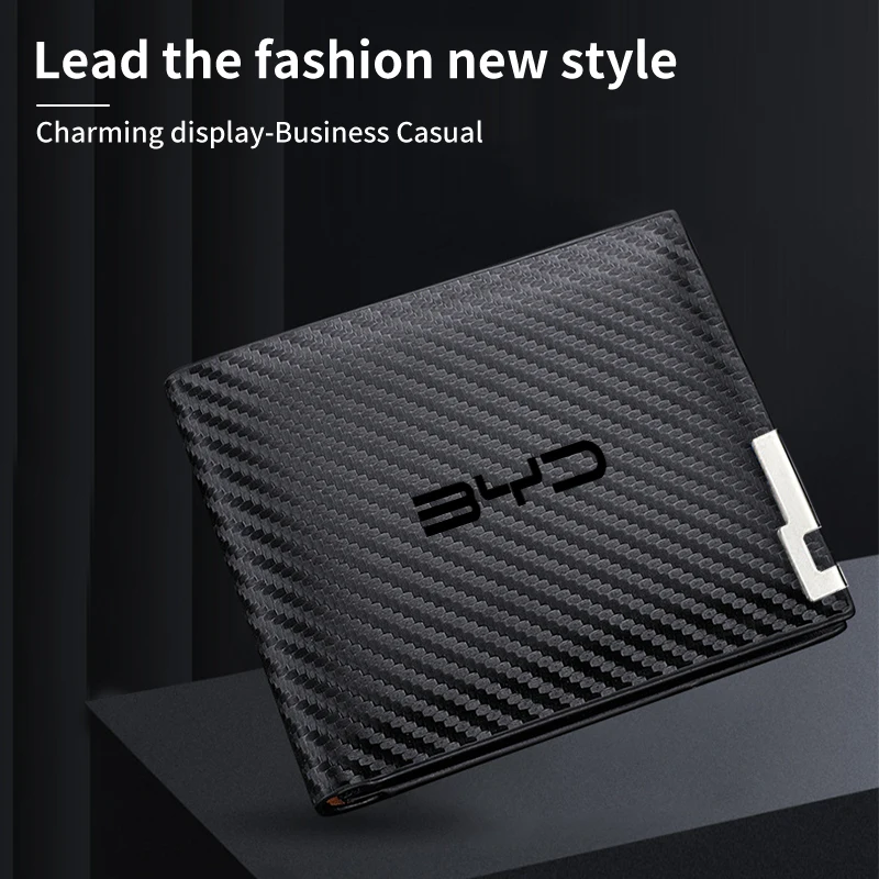 Мужской кошелек для монет с логотипом автомобиля, кошелек, сумка для кредитных карт, кожаный кошелек для монет для BYD M6 G3 G5 T3 13 F3 F0 E5 E6 Tang Song Qing Yuan Max