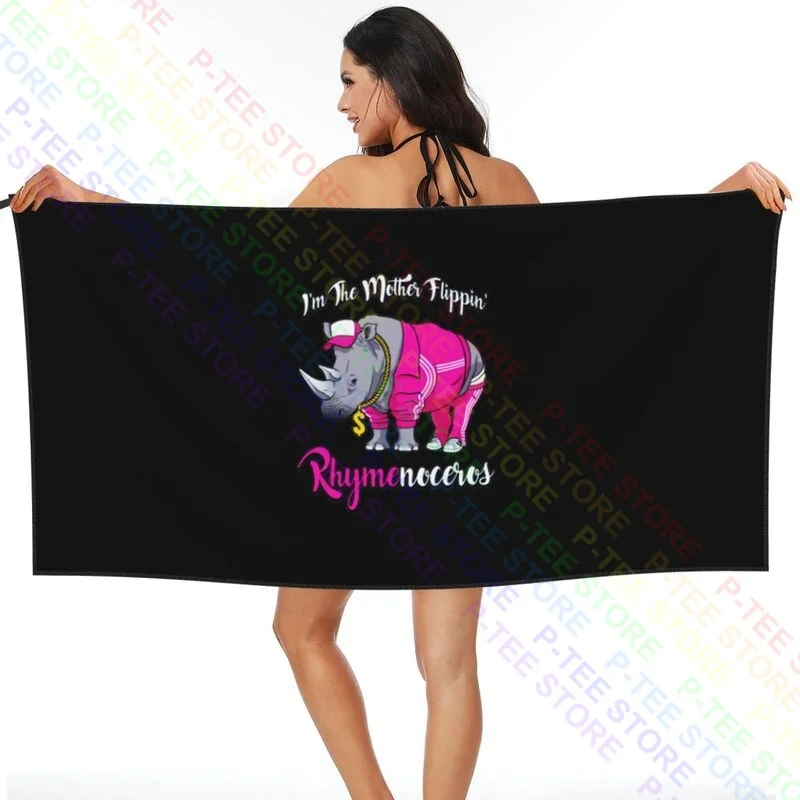 The Mother Flippin Rhymenoceros Quick dry Towel Wrapped Bathrobe For Bathroom