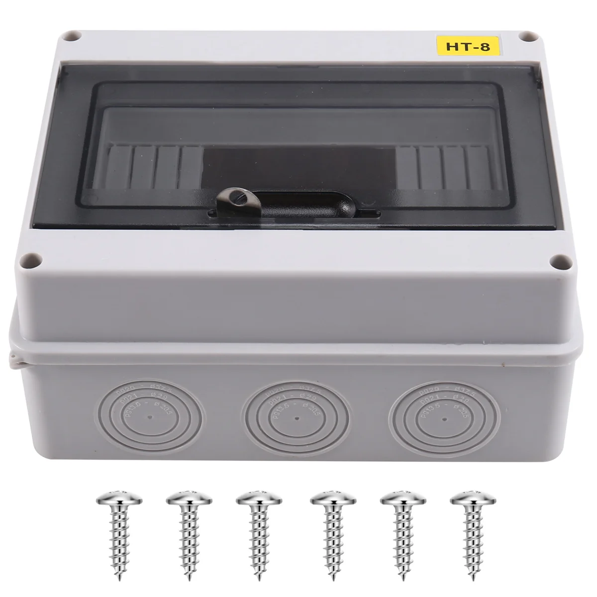 

A002 HT-8 Way IP65 Mcb Breaker Box Distribution Protection Box ABS Power Electronic Din Rail Enclosure for Circuit Breaker