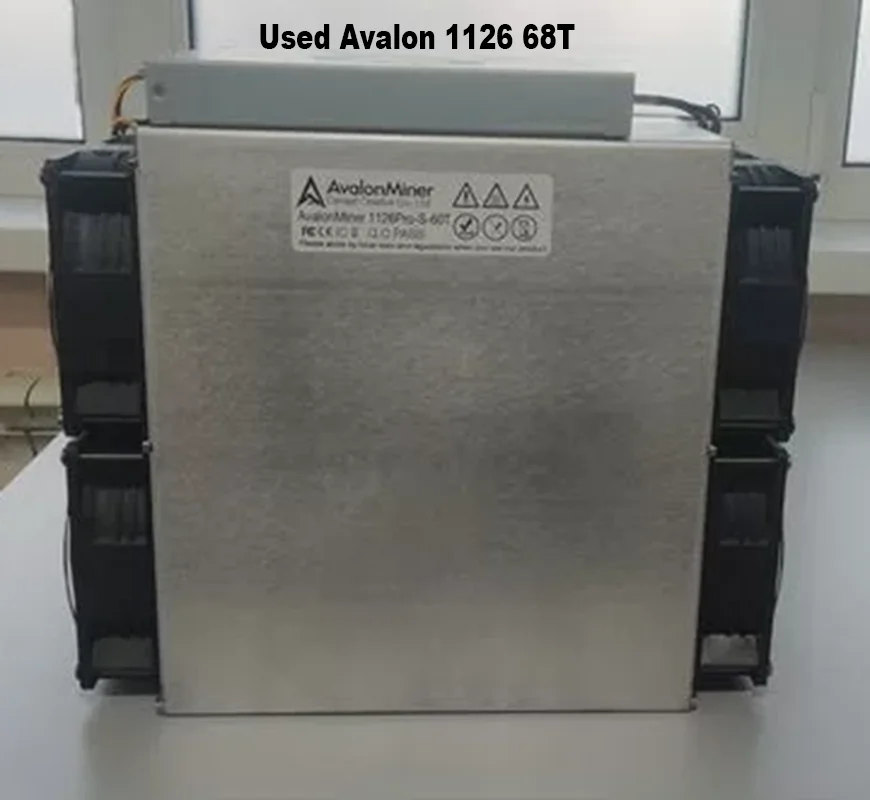 Used Avalon 1126 PRO 60Th/s 60T 68T 3420W Canaan A1126 Bitcoin Crypto Mining Machine BTC Miner Avalonminer 1126pro ASIC