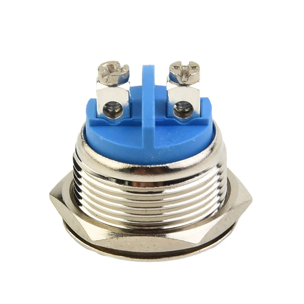 Reliable Tools Button Switch Starter -20 To 55℃ 19mm 30A/12V DC Boat Horn Momentary Push Button Stainless Steel