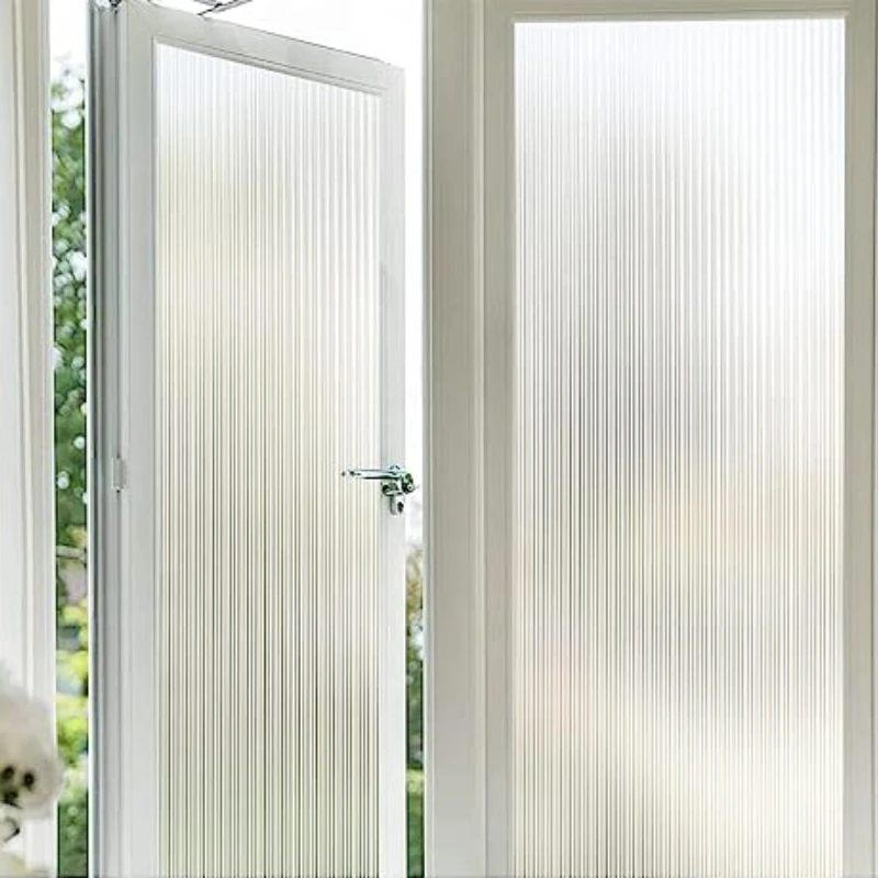 Película opaca de privacidad para ventana, pegatina decorativa autoadhesiva de vidrio para ventana para el hogar y la Oficina