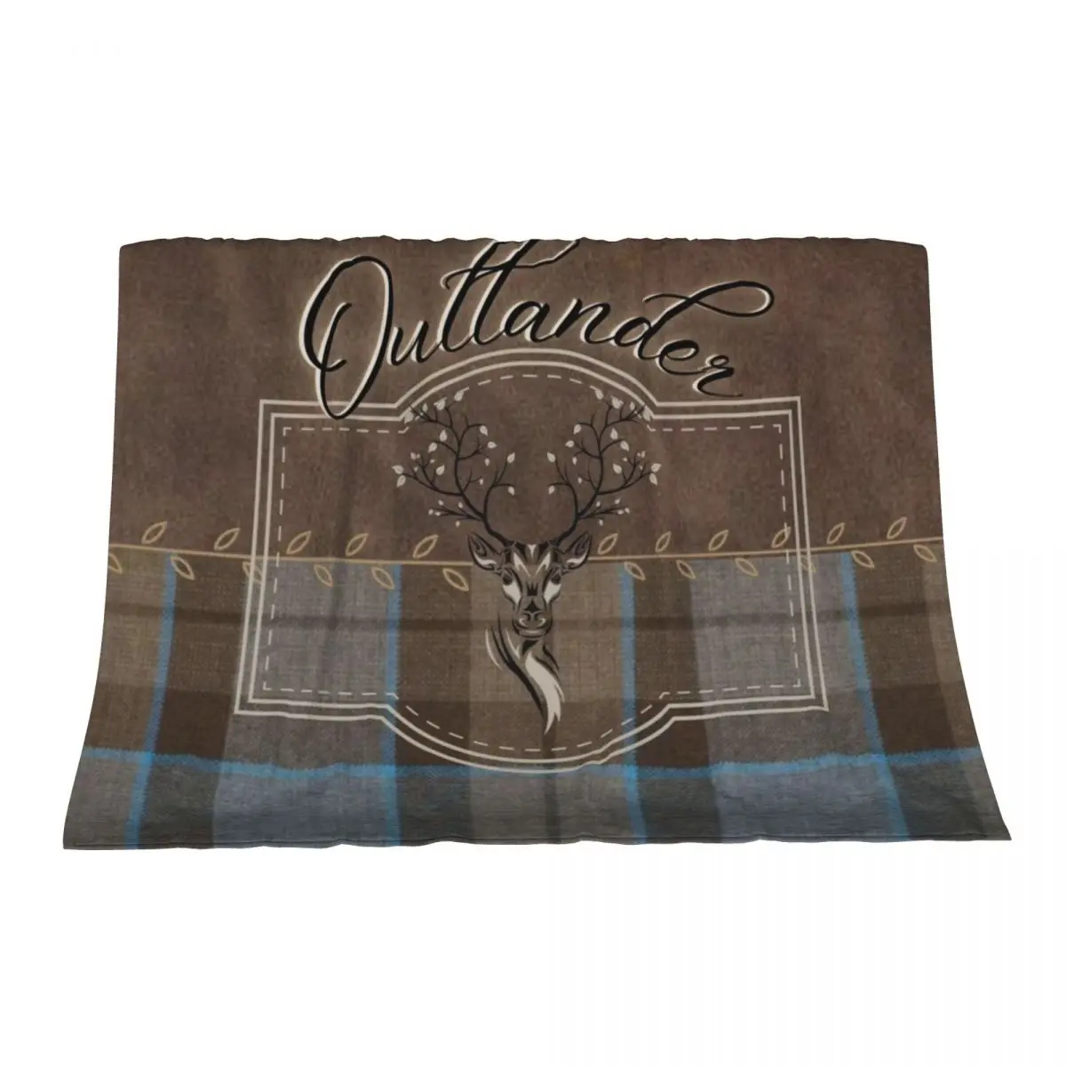 

Outlander - Одеяло из кожи и шоттана с оленями Летнее постельное белье Летние одеяла и пледы Одеяла