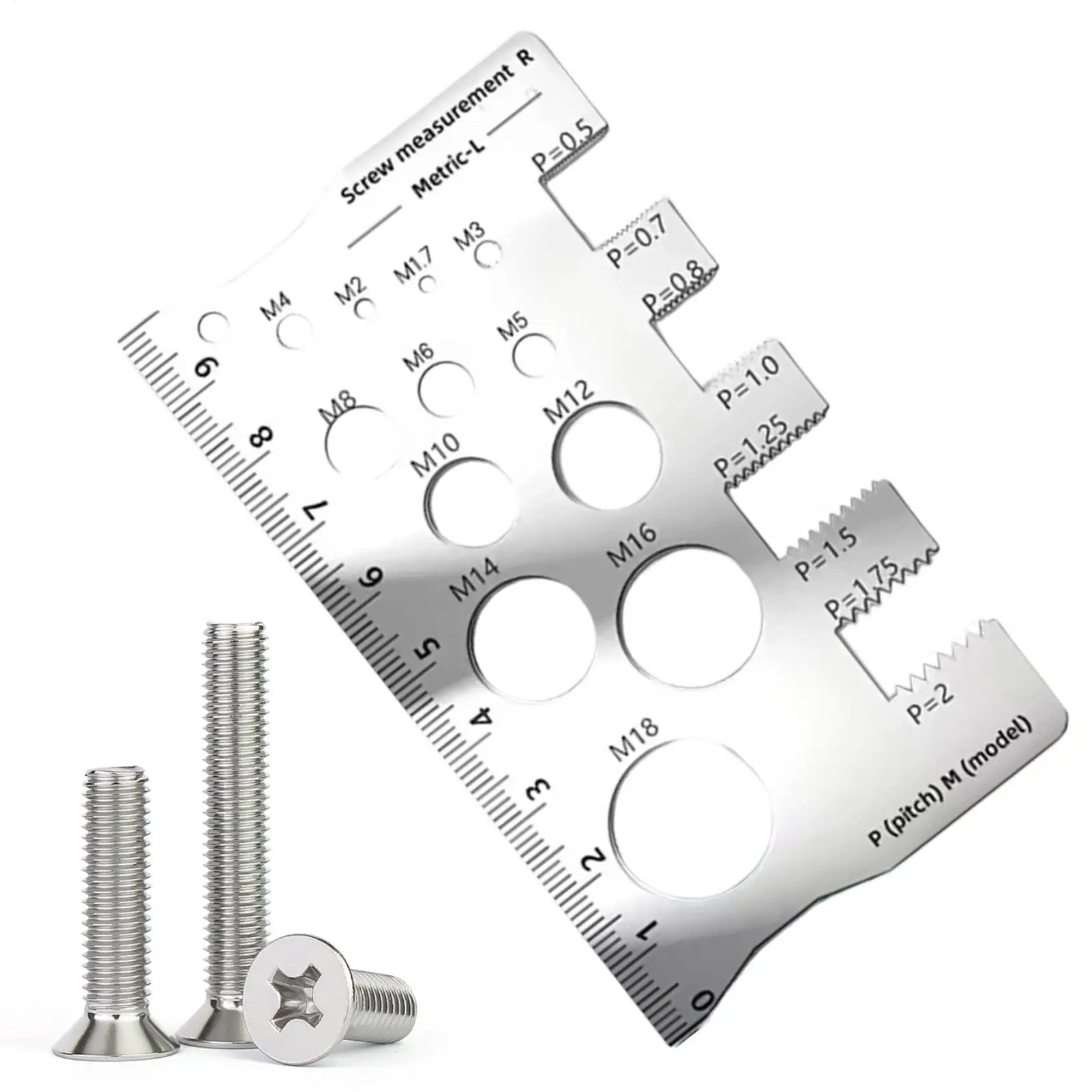 410 stainless steel Bolt Thread Checker Measurement Tool Multi functional adaptive precise measurement structure