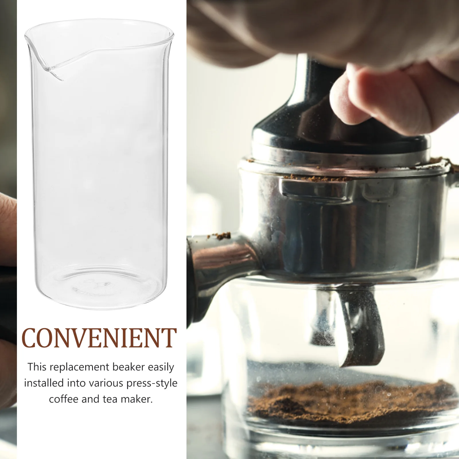 

Fraction Press Accessories Clear Pitcher Measuring Cup Coffee Dosing Transparent Essentials
