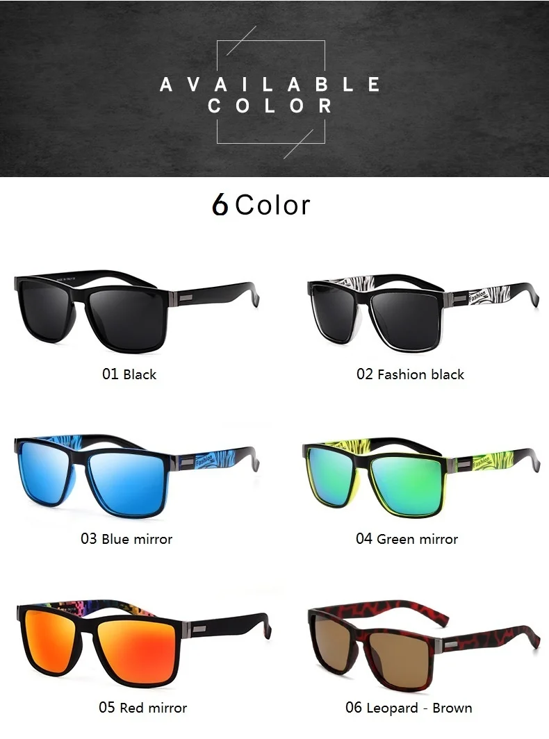 Luxus Männer Frauen Fahren Sonnenbrille Mode Marke Designer Platz Vintage Angeln Sonnenbrille UV400 Brillen – Detail 13
