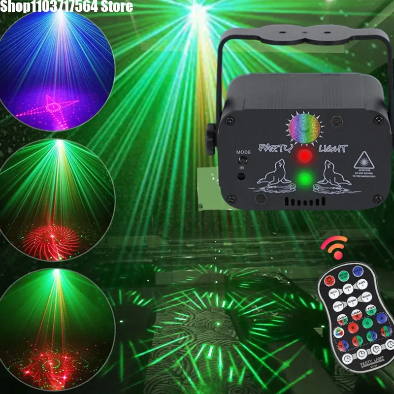 

led laser light mini red green blue stage light Bundy laser spot light remote control laser light KTV bar private room