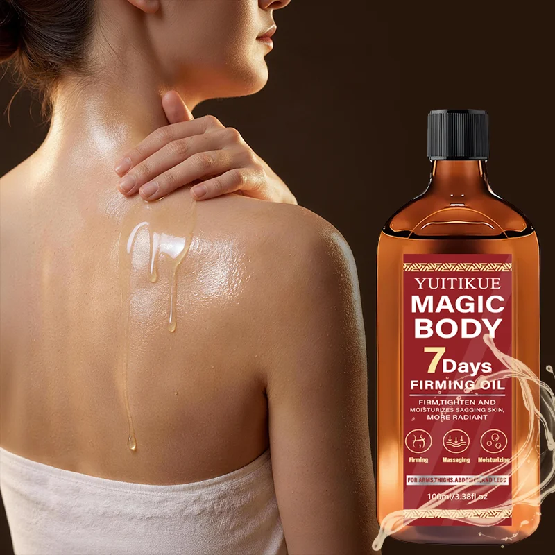 Yuitikue Magic Body Firming Oil, 100ml 7 Days Body Shaping Oil for Firming Tightening & Moisturizing Sagging Skin on Arms Legs