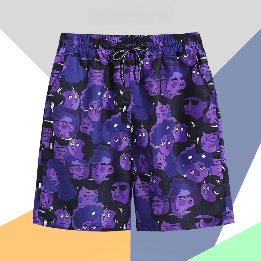 

Летние пляжные шорты для активного отдыха, быстросохнущие, для туризма в Санье, для пляжного серфинга, в расслабленном стиле, большие шорты для мужчин