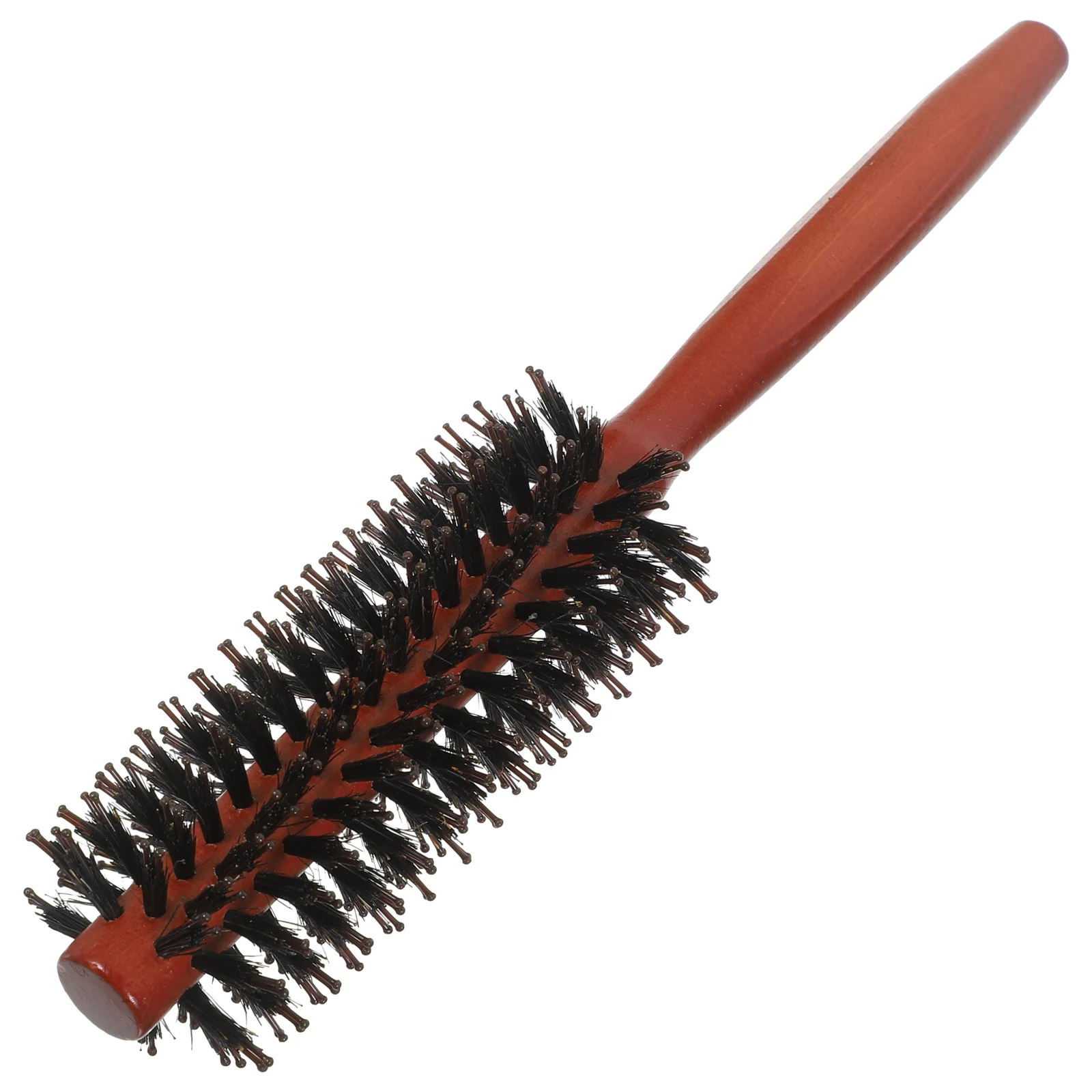 

2 in 1 Boar Nylon Bristle Round Comb Brush Professional Stylist Recommended Hair Styling Tool Spiral Design Frizz for Girlfriend