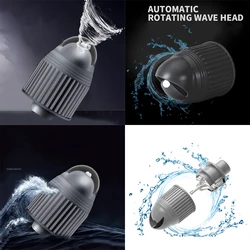 Aquarium Wave Maker Fish Tank Outlet Wave Making Rotary Pump Head Accessory Tool Water Pipe Automatic Rotating for Wave Pump